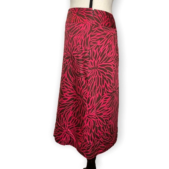Milly Vintage Brown & Pink Skirt Size 6 - Picture 3 of 7